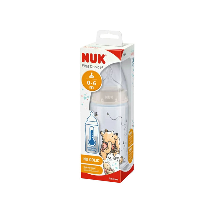 Mamadera Nuk First Choice Winnie The Pooh Gris X 300Ml